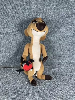 Disney Company Lion King TIMON Meerkat 11  Plush Stuffed Animal Toy W/ Lady Bug✨ • $10