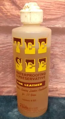 Vintage Crockett & Kelly Renalde Bit & Spur Co. Leather Waterproofing TEE SEE • $17.50