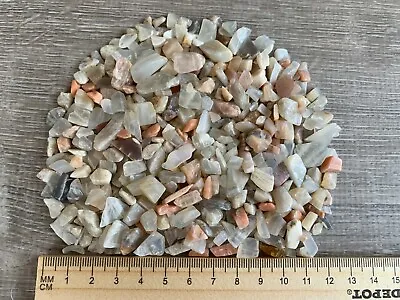 Moonstone Mix Semi Tumbled Gemstone Mini Chips 5-15 Mm Wholesale Bulk Lot • $7.10