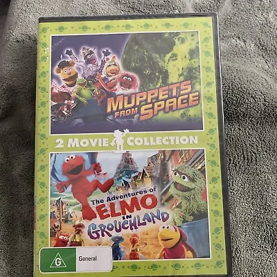 Muppets From Space Elmo In Grouchland Two Films DVD VGC Free Post R4 PAL • £7.99