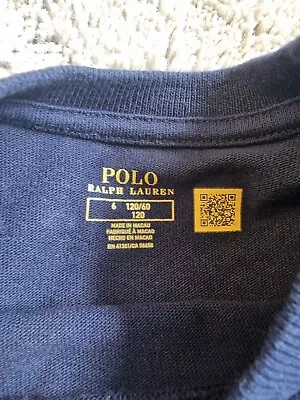 Polo Ralph Lauren T Shirt Age 6 • £7