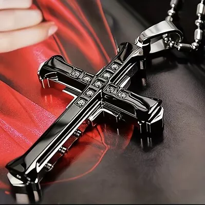 Cross Necklace For Men Religious Crucifix Pendant Cross Pendant Necklace Women • $9.94