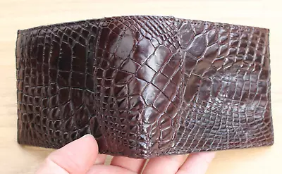 Real Alligator Crocodile Leg Wallet SKIN Leather Money Clip Men's Brown #BN19 • $39.50