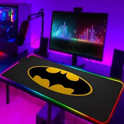 RGB Marvel And DC Rubber Anti Non Slip LED Gaming Mouse Pad Desk Mat Au • $39.99