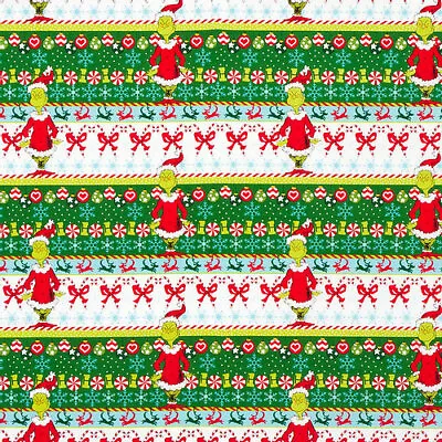 £8.75 • Buy Dr Seuss How The Grinch Stole Christmas - Fabric Material