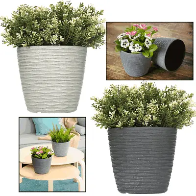 £7.95 • Buy 2Pcs Garden Plant Pot Planter Basket Flowerpot Plants Indoor Decor Tree Plastic