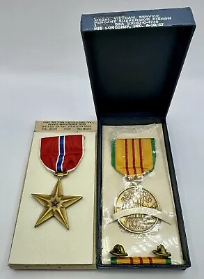 New US Army WWII Bronze Star (1944) & Vietnam Campaign Medal W/ Dated Box • $47.99