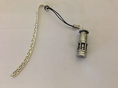 Davy Miners Lamp Pattern Bookmark With Cord 3D English Pewter Charm Box1 F • £6.95