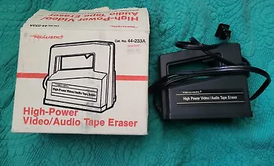 Vtg. Realistic High-Power Video/Audio Tape Eraser 44-233A • $35