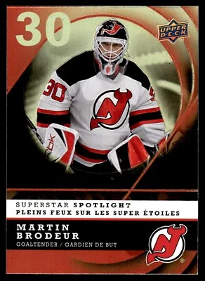 2008-09 McDonald's Upper Deck Superstar Spotlight Martin Brodeur New Jersey • $1.17