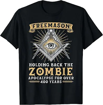 NEW LIMITED Freemason Masonic Fraternal Freemasonry Square Compass Shirt S-3XL • $22.55