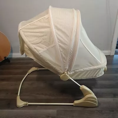Vintage Eddie Bauer Baby Bouncer Seat Infant Bouncy Chair With Screen Net • $99.99