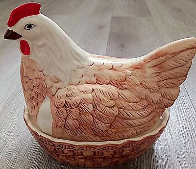 Mason Cash Rise&Shine Ceramic Chicken Hen Nest Egg Holder Kitchen Storage Basket • £28.99