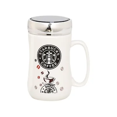 New Starbucks Travel Mug Ceramic Coffee Tea Cup Lid Work Hot Cold Drinks Uk • £9.95