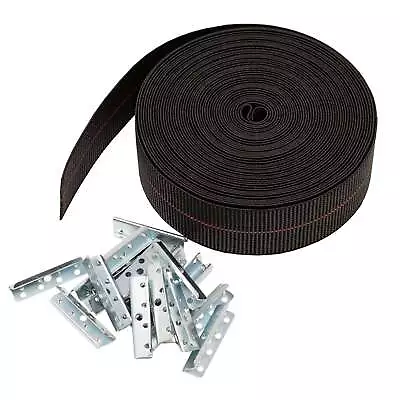 House2Home Elastic 2in X 40ft Webbing Kit For Furniture Repair With 40 Clips • £46.13