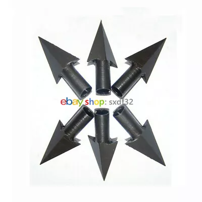 6pcs Arrowheads Arrow Heads Tips Medieval Metal  Fit DIY Wooden Carbon Archery • $13.49