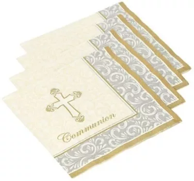 Communion Divinity Party Napkins 16pk 3ply - Communion Religious Party Supplies • £3.67