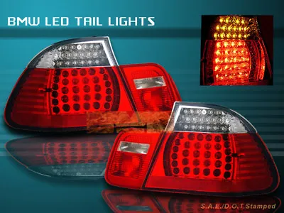 99-01 Bmw E46 330 328 325 Tail Lights Led R/c 4dr 00 • $174.99