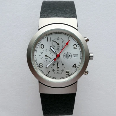 $357.88 • Buy Alfa Romeo Mille Miglia Rally Racing Aviator Car Accessory Chronograph Watch