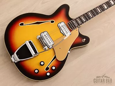 1967 Fender Coronado II Vintage Hollowbody Guitar Sunburst Mint W/ Case Tags • $5299.99