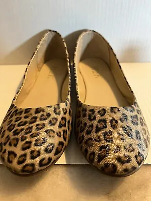 H2K  Flats Animal Print Womens Size 8 Slip On Almond Toe NWOT Cheetah Print • $18.99