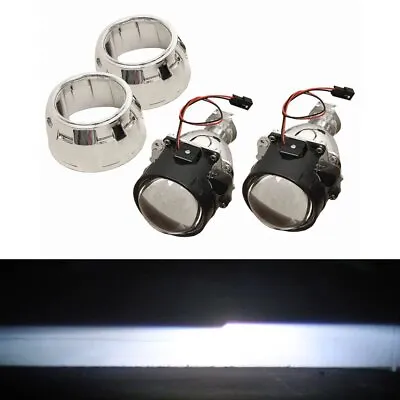 Mini 2.5  H1 Bi-Xenon HID Projector Lens + Shroud For Headlight Retrofit DIY Use • $32.39