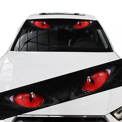 Cat Eye Graphic Windshield Banner Vinyl Decal Sticker For Car Front Window Decor • $11.79