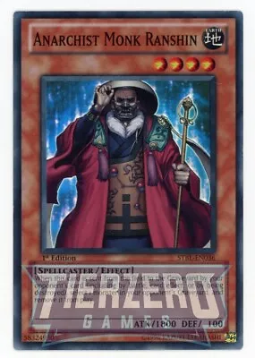 Yugioh STBL-EN036 Anarchist Monk Ranshin Super Rare 1st Edition NM/LP • £1.79