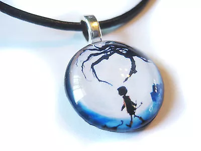 $12.50 • Buy CORALINE Glass Bubble Pendant Necklace