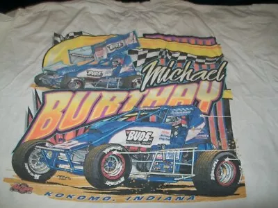 Vintage 2003 MICHAEL BURTHAY #21 USAC Sprint Car XL T-Shirt World Of Outlaws WoO • $9.99