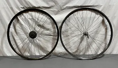 Vintage Trek Matrix IsoC 7-Speed 700C Wheelset Shimano 600 6400 Tricolor Hubs • $119.95