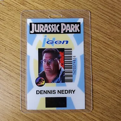 Jurassic Park ID Badge-Ingen Dennis Nedry Costume Prop Cosplay • $13.49