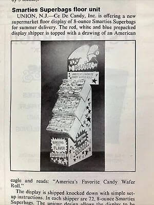 Smarties Candy Print Ad Original Vintage 1981 Rare VHTF Wrigley Floor Displays • $8.53