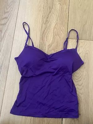 Purple Padded Bra Camisole Top Size 10/12 • £1.50