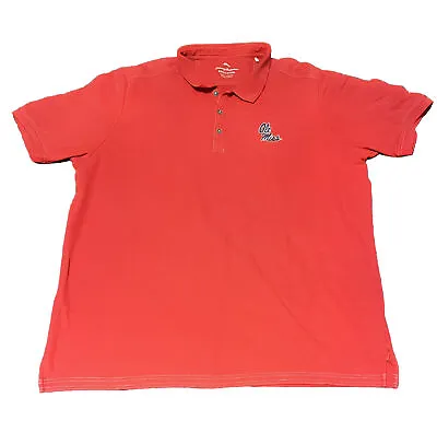 Tommy Bahama Ole Miss Rebels Polo Shirt Mens XXXL Red SEC • $26.99