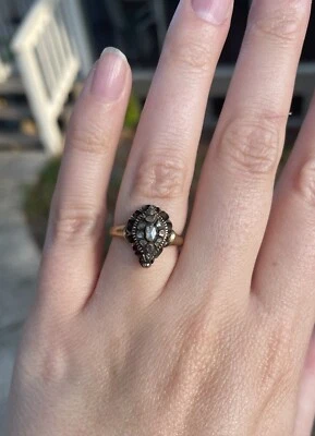 £371.26 • Buy Antique Georgian Rose Cut Diamond Ring, Size 6