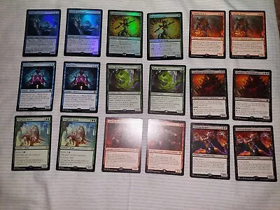 Magic: The Gathering Black Lot Of 15 MTG EXCELLENT Foil Uncommon Rare • $3.99