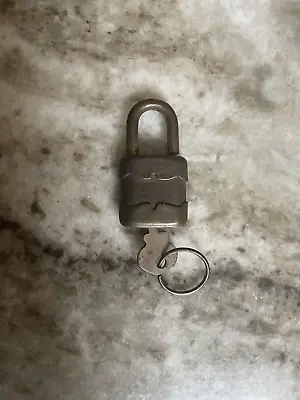 Vintage Miniature Reese Padlock W/ Key 1 1/4  L X 5/8  W USA • $8