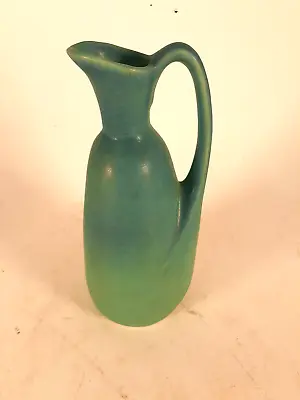 Beautiful Van Briggle Art Pottery MCM Pitcher Light Blue Matte Glaze 9 T • $69