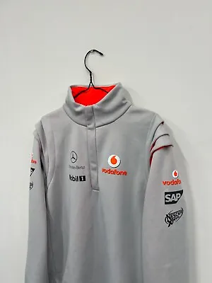 Vodafone McLaren Mercedes Benz Mobil 1 Zip Pullover Fleece Jacket Size XL • $80