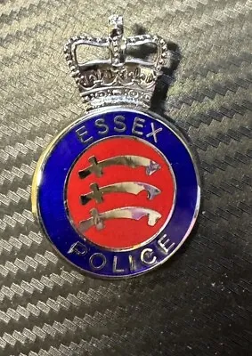 ⭐Obsolete Police Essex Police Clip Badge Used Free Postage⭐ • £19.99