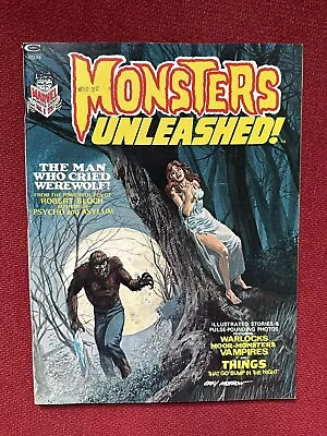 Monsters Unleashed #1 1973 [Rare VF] 1st Soloman Kane Werewolf Vampires Risque' • $57