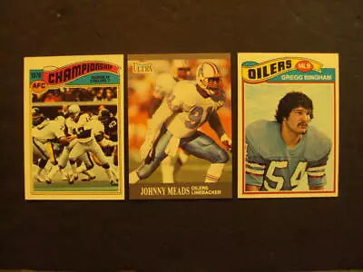 3 Assorted Houston Oilers Football Cards ID:89316 • $7