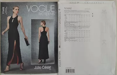 Vogue Pattern - V1692 - Misses' Special Occasion Dress By; Julio Cesar • $14.99