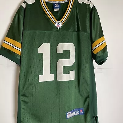 Reebok Aaron Rodgers Jersey NFL On Field Green Bay Packers Adult Size 48 • $39.99