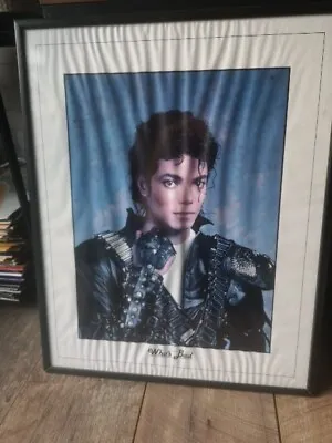 Vintage Michael Jackson Framed Bad Era Poster • £10