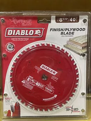 Diablo D0840X 8-1/4  X 40 Tooth Circular Saw Blade New Finish • $34.97