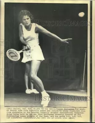 1972 Press Photo Tennis - Evonne Goolagong At Connolly Brinker Tennis Tournament • $19.99