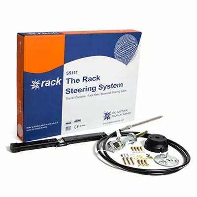 SeaStar SS14114 Rack & Pinion 14ft Outboard Steering Kit Teleflex Marine • $189.06