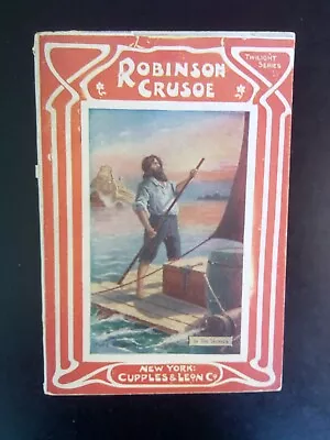 ''Robinson Crusoe'' Defoe Illustrated Mini-book Cupples & Leon Twilight Series • $10.98